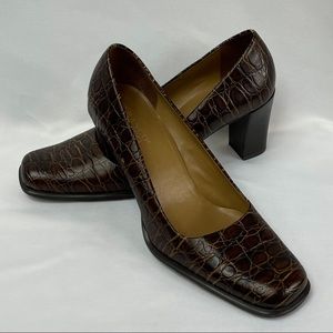 Franco Sarto alligator pumps, size 9